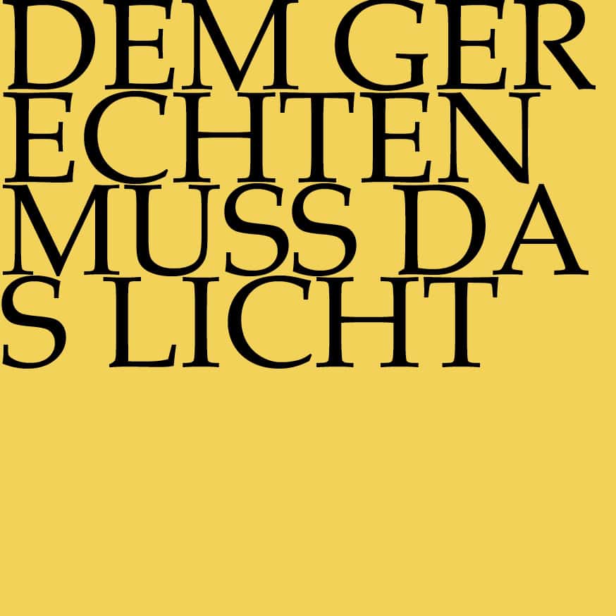 BWV 195 «Dem Gerechten muss das Licht»