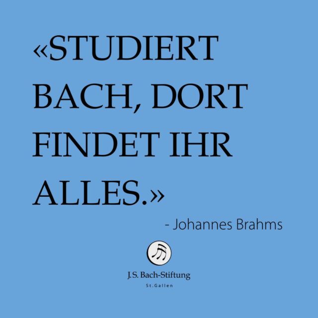 Johann Sebastian Bach ist einer der bekanntesten und bedeutendsten Musiker aller Zeiten.

Auch viele berühmte Persönlichkeiten sind und waren grosse «Bach-Fans».

In unserer neuen Reihe «über Bach» teilen wir Zitate über ihn und sein Schaffen.

#johansebastianbach #zitate