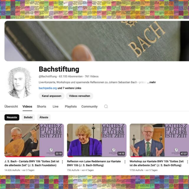 Did you know? 🎵 The J. S. Bach-Stiftung offers you the opportunity to listen to all of Johann Sebastian Bach’s cantatas anytime, anywhere! Whether you prefer Spotify for your daily playlists, our YouTube channel for immersive video performances, or Bachipedia on our website for a more in-depth experience, we’ve made it easy to access Bach’s timeless music. 

🎬 Links in Bio.