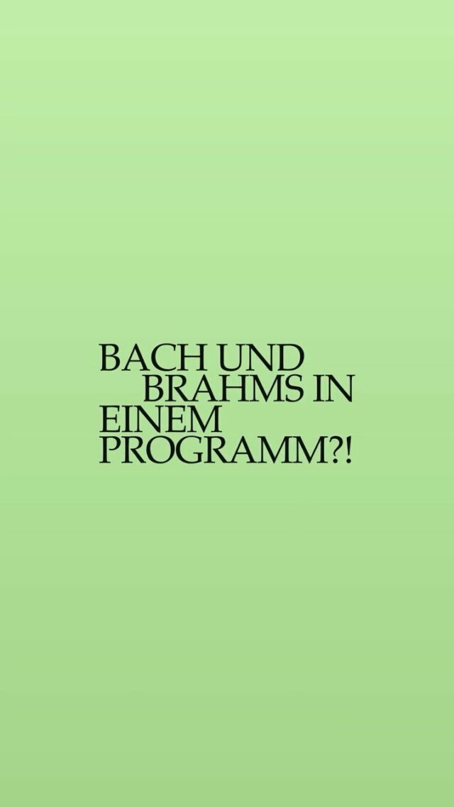 Sören Richter teilt seine Gedanken zu unserem nächsten Highlight «Auf der Tournee mit Bach und Brahms». Wie siehst Du diese Kombination? Teile Deine Meinung mit uns!  #Reflexion #Glaube #BachStiftung #MusikalischeReise #KlassischeMusik